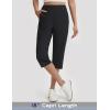 imagebaleaf Womens Dressy Capri Pants Stretch with 5 Pockets Golf Capris Work Travel Business Casual UPF 50Black