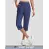 imagebaleaf Womens Dressy Capri Pants Stretch with 5 Pockets Golf Capris Work Travel Business Casual UPF 50Navy Blue