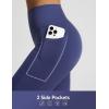 imagebaleaf Womens High Waisted Capri Leggings with Pockets Yoga Capris Pants Tummy Control Workout CasualNavy Blue
