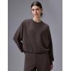 imagebaleaf Womens SweatshirtsDark Brown