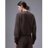 imagebaleaf Womens SweatshirtsDark Brown