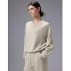 imagebaleaf Womens SweatshirtsLight Brown