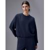imagebaleaf Womens SweatshirtsNavy Blue