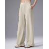 imagebaleaf Womens Wide Leg PantsLight Brown