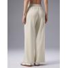 imagebaleaf Womens Wide Leg PantsLight Brown