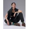 imagebaleaf Womens Yoga Casual LooseFit Tapered PantsBlack