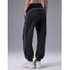 imagebaleaf Womens Yoga Casual LooseFit Tapered PantsBlack