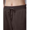 imagebaleaf Womens Yoga Casual LooseFit Tapered PantsDark Brown