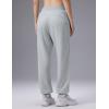 imagebaleaf Womens Yoga Casual LooseFit Tapered PantsHeather Light Gray