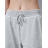 imagebaleaf Womens Yoga Casual LooseFit Tapered PantsHeather Light Gray