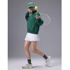 imagebaleaf Womens Yoga Loose Fit HalfZip Pullover HoodieDark Green