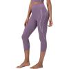 imagebaleaf Freeleaf Broadway High Waist Capris Leggings with Pockets Dance Yoga Workout Running Casual Summer Pants for WomenPurple