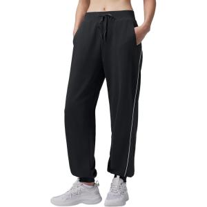 imagebaleaf Womens Yoga Casual LooseFit Tapered PantsBlack