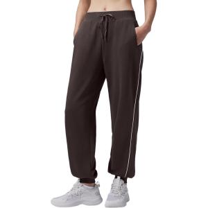 imagebaleaf Womens Yoga Casual LooseFit Tapered PantsDark Brown