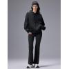 imagebaleaf Womens Fleece Lined Flare LeggingsBlack