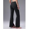 imagebaleaf Womens Fleece Lined Flare LeggingsBlack