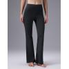 imagebaleaf Womens Fleece Lined Flare LeggingsBlack