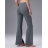 imagebaleaf Womens Fleece Lined Flare LeggingsDark Gray