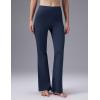 imagebaleaf Womens Fleece Lined Flare LeggingsNavy Blue