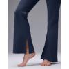 imagebaleaf Womens Fleece Lined Flare LeggingsNavy Blue