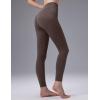 imagebaleaf Womens Fleece Lined LeggingsDark Brown