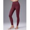 imagebaleaf Womens Fleece Lined LeggingsWine Red
