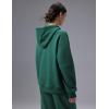 imagebaleaf Womens Loose Fleece lined Hooded SweatshirtDark Green