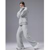 imagebaleaf Womens Loose Fleece lined Hooded SweatshirtHeather Light Gray