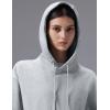 imagebaleaf Womens Loose Fleece lined Hooded SweatshirtHeather Light Gray