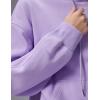 imagebaleaf Womens Loose Fleece lined Hooded SweatshirtLight Purple