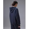 imagebaleaf Womens Loose Fleece lined Hooded SweatshirtNavy Blue