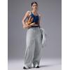imagebaleaf Womens Wide Leg Fleece Lined PantsHeather Light Gray
