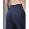 imagebaleaf Womens Wide Leg Fleece Lined PantsNavy Blue