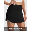 image:imagebaleaf 14 Tennis Skirt for Women Golf Skorts with Shorts Pockets High Waisted Athletic Workout Running SkirtsBlack