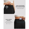 image:imagebaleaf 14 Tennis Skirt for Women Golf Skorts with Shorts Pockets High Waisted Athletic Workout Running SkirtsBlack