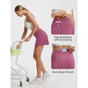 image:imagebaleaf 14 Tennis Skirt for Women Golf Skorts with Shorts Pockets High Waisted Athletic Workout Running SkirtsRose Red