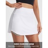 image:imagebaleaf 14 Tennis Skirt for Women Golf Skorts with Shorts Pockets High Waisted Athletic Workout Running SkirtsWhite