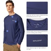 image:imagebaleaf Mens UPF 50 Sun Protection Shirts Long Sleeve Rash Guard Quick Dry 4Way Stretch for Fishing Swimming Surfing01bluish Violet