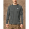 image:imagebaleaf Mens UPF 50 Sun Protection Shirts Long Sleeve Rash Guard Quick Dry 4Way Stretch for Fishing Swimming Surfing01deep Gray