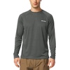 image:imagebaleaf Mens UPF 50 Sun Protection Shirts Long Sleeve Rash Guard Quick Dry 4Way Stretch for Fishing Swimming Surfing01deep Gray