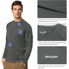 image:imagebaleaf Mens UPF 50 Sun Protection Shirts Long Sleeve Rash Guard Quick Dry 4Way Stretch for Fishing Swimming Surfing01deep Gray