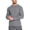 image:imagebaleaf Mens UPF 50 Sun Protection Shirts Long Sleeve Rash Guard Quick Dry 4Way Stretch for Fishing Swimming Surfing01grey Heather