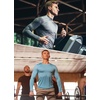 image:imagebaleaf Mens UPF 50 Sun Protection Shirts Long Sleeve Rash Guard Quick Dry 4Way Stretch for Fishing Swimming Surfing01grey Heather