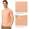 image:imagebaleaf Mens UPF 50 Sun Protection Shirts Long Sleeve Rash Guard Quick Dry 4Way Stretch for Fishing Swimming Surfing01light Pink