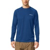 image:imagebaleaf Mens UPF 50 Sun Protection Shirts Long Sleeve Rash Guard Quick Dry 4Way Stretch for Fishing Swimming Surfing01ocean Blue