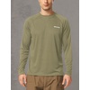 image:imagebaleaf Mens UPF 50 Sun Protection Shirts Long Sleeve Rash Guard Quick Dry 4Way Stretch for Fishing Swimming Surfing01slate Green