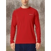 image:imagebaleaf Mens UPF 50 Sun Protection Shirts Long Sleeve Rash Guard Quick Dry 4Way Stretch for Fishing Swimming Surfing01tomato