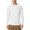 image:imagebaleaf Mens UPF 50 Sun Protection Shirts Long Sleeve Rash Guard Quick Dry 4Way Stretch for Fishing Swimming Surfing01white