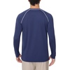 image:imagebaleaf Mens UPF 50 Sun Protection Shirts Long Sleeve Rash Guard Quick Dry 4Way Stretch for Fishing Swimming SurfingCerulean Trace