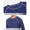image:imagebaleaf Mens UPF 50 Sun Protection Shirts Long Sleeve Rash Guard Quick Dry 4Way Stretch for Fishing Swimming SurfingCerulean Trace